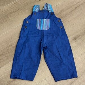 Nepal Boulder  Overalls Medium‎ Unisex Baby Blue Length 26.5" Cotton Inseam 11"